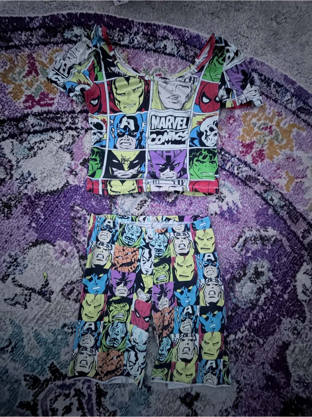 Women’s Multicolor Superhero Costume Set - Picture 1 of 2
